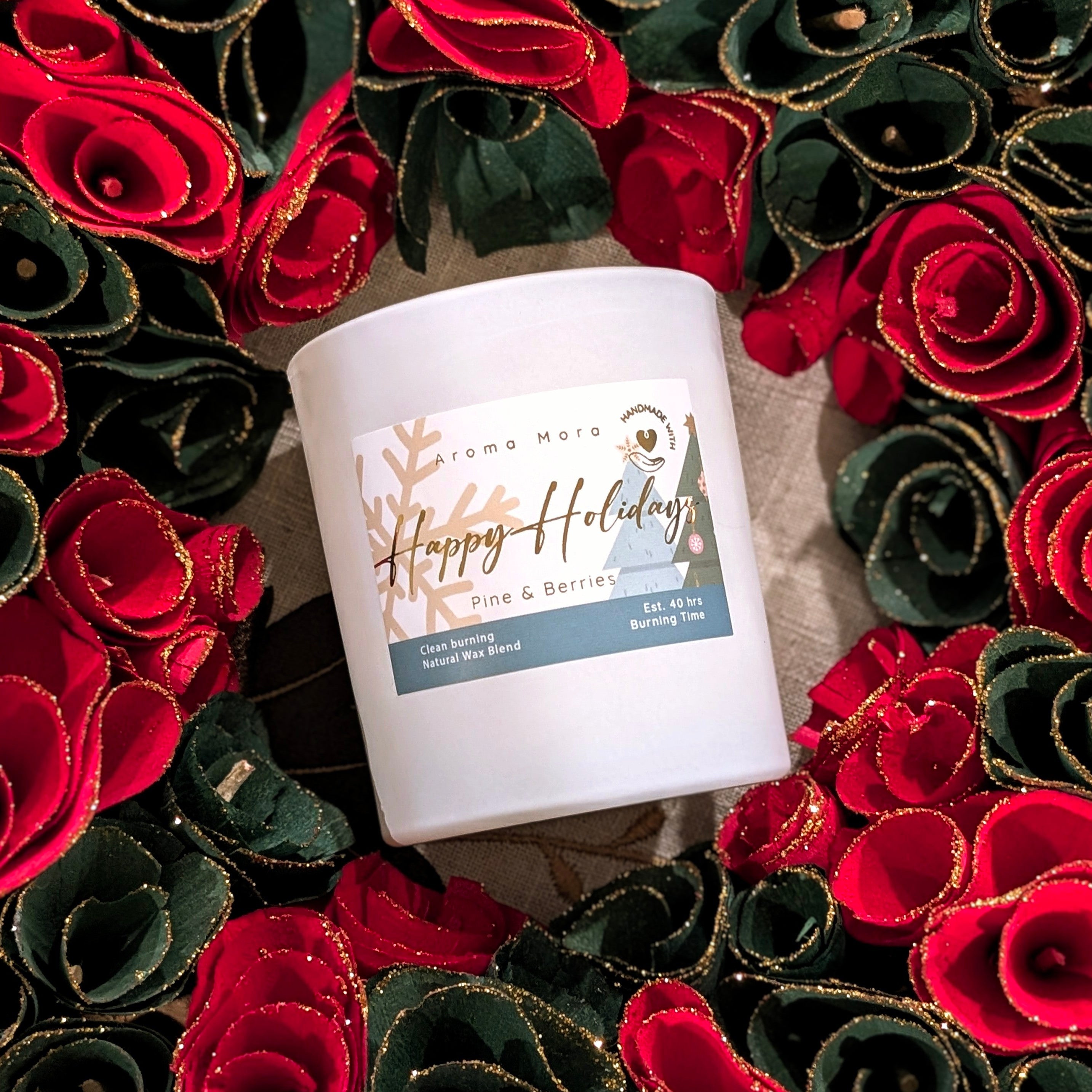 Happy Holidays | Coconut &amp; Soy Candle | Non-Toxic